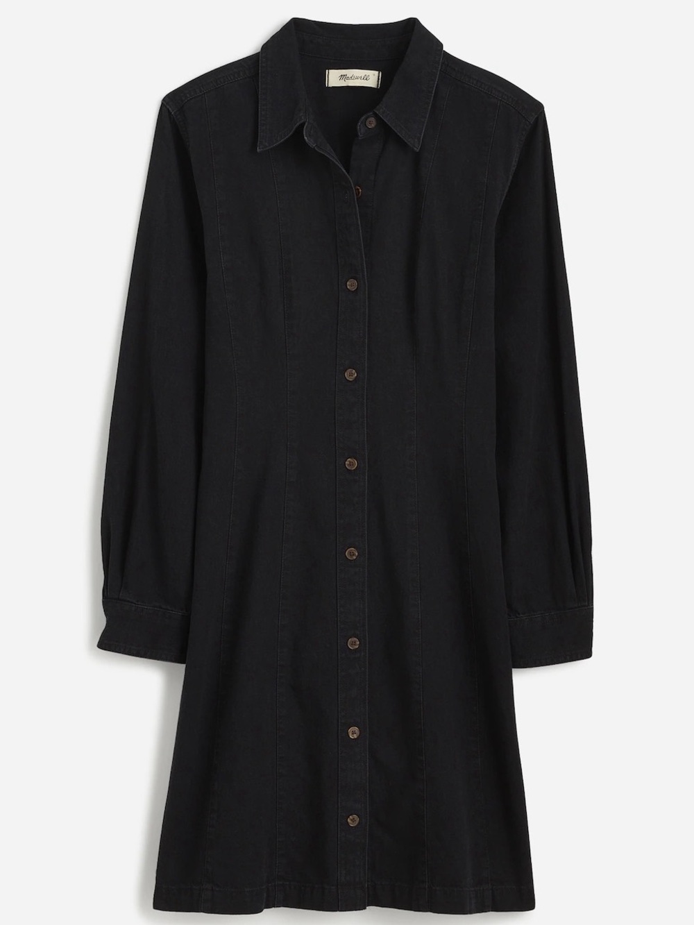 NWT Madewell Denim Dress in Washed Black Women’s 8